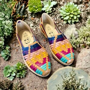 Women’s Mexican Sandals Huaraches Karen Tan Multicolor